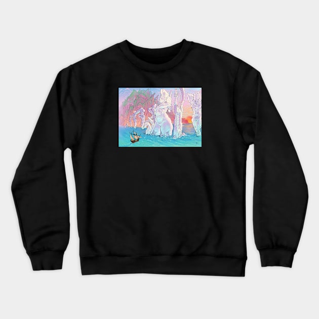 Forgotten blue Crewneck Sweatshirt by atomcyber